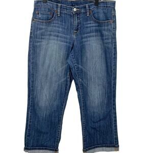 Lucky Brand Easy Rider Medium Wash Crop Blue Denim Jeans 8/29
